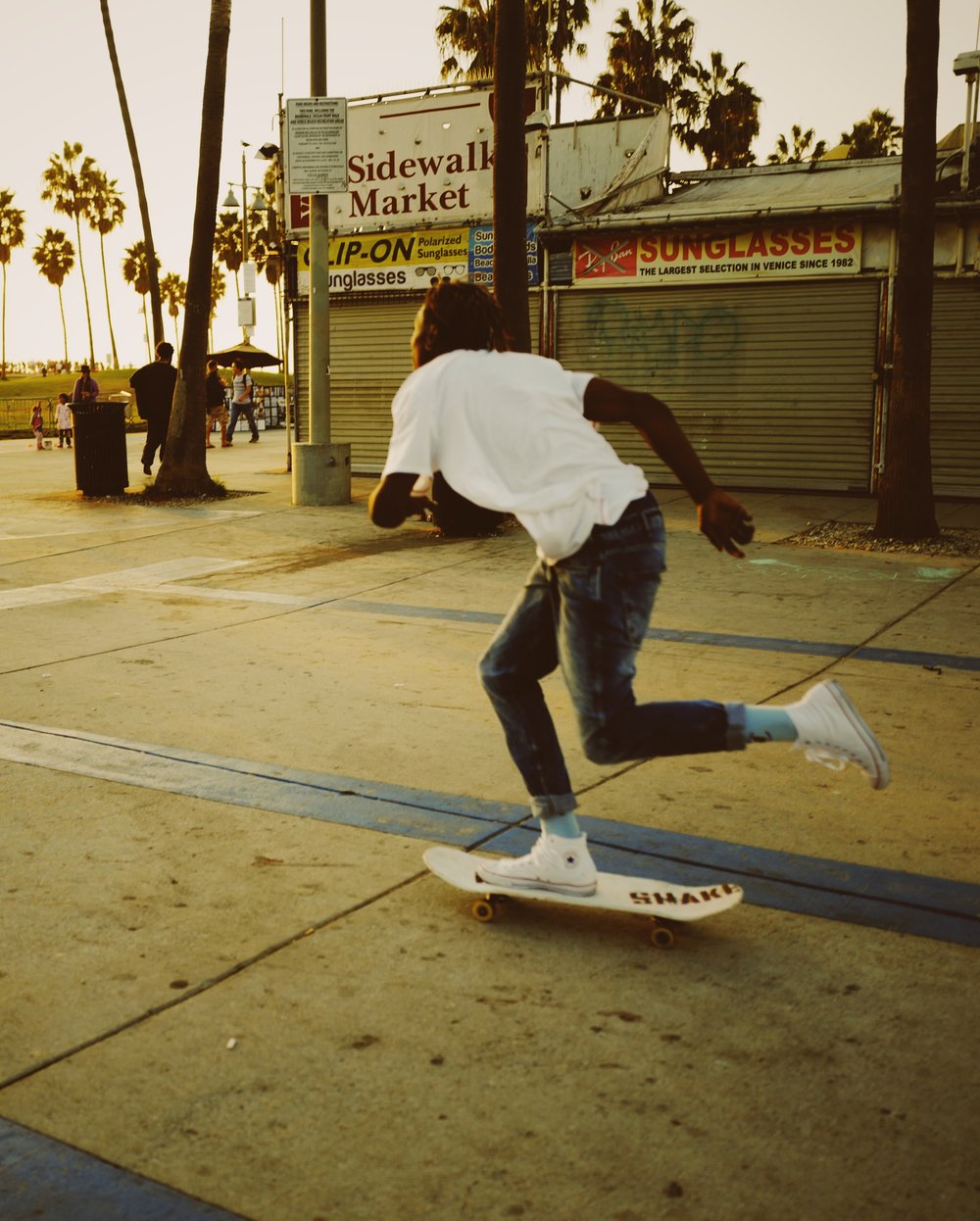 A guy skateboarding